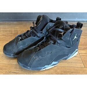 Nike Air Jordan True Flight GS Black Suede 343795-010 Size Youth 2.5 Shoes
